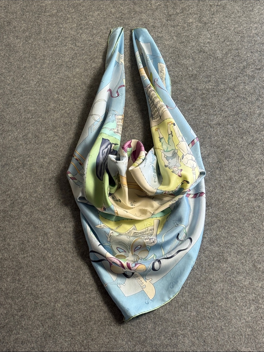 Hermes Scarf Fetes Venitiennes Hubert de Watrigant 90cm